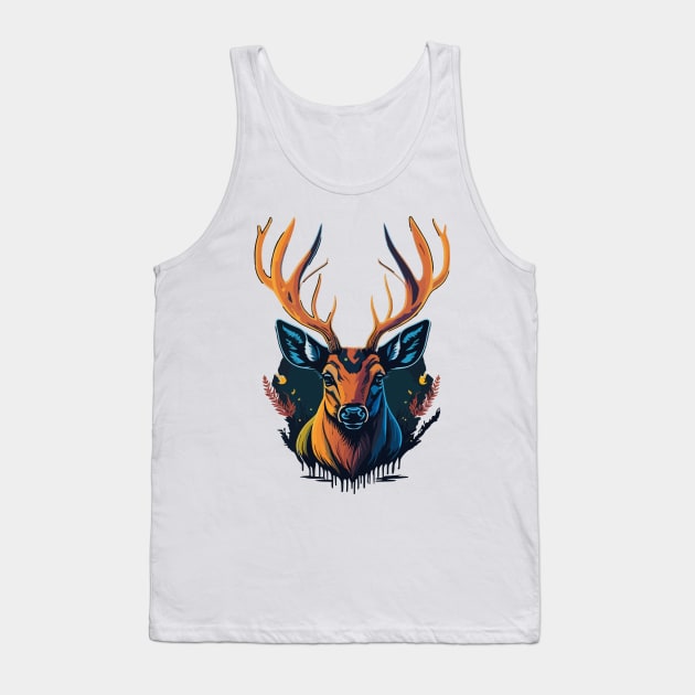 Deer Portrait Tank Top by SpriteGuy95